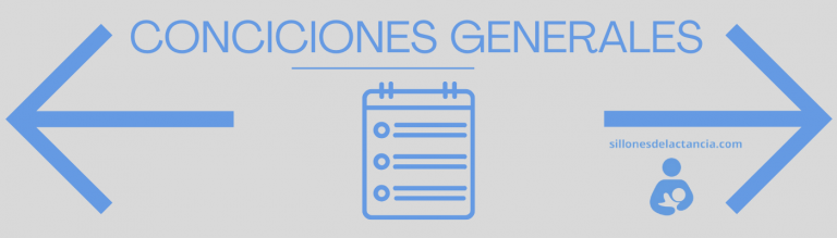 Condiciones Generales Sillones de Lactancia